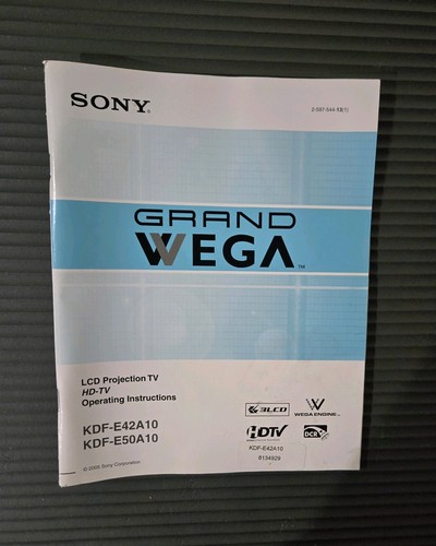 Sony grand wega kdf 42e2000 - wega, kdf-42e2000