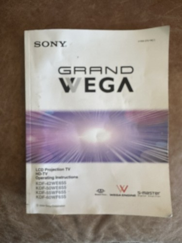 Sony grand wega - lcd, proiezione